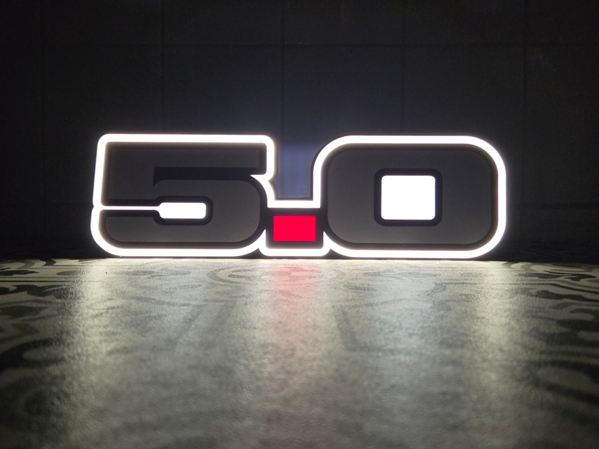 Ford 5.0 LED Lightbox Sign