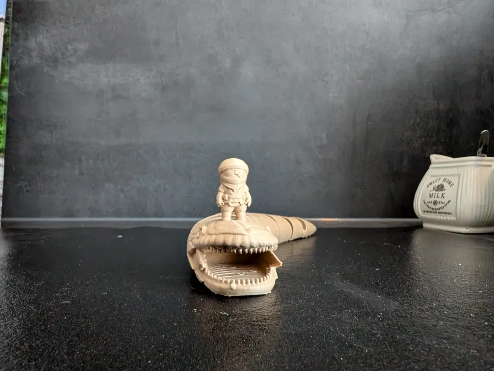 Flexi Rider Image Flexi Sandworm rider (dune) - Free 3D Print Model - MakerWorld