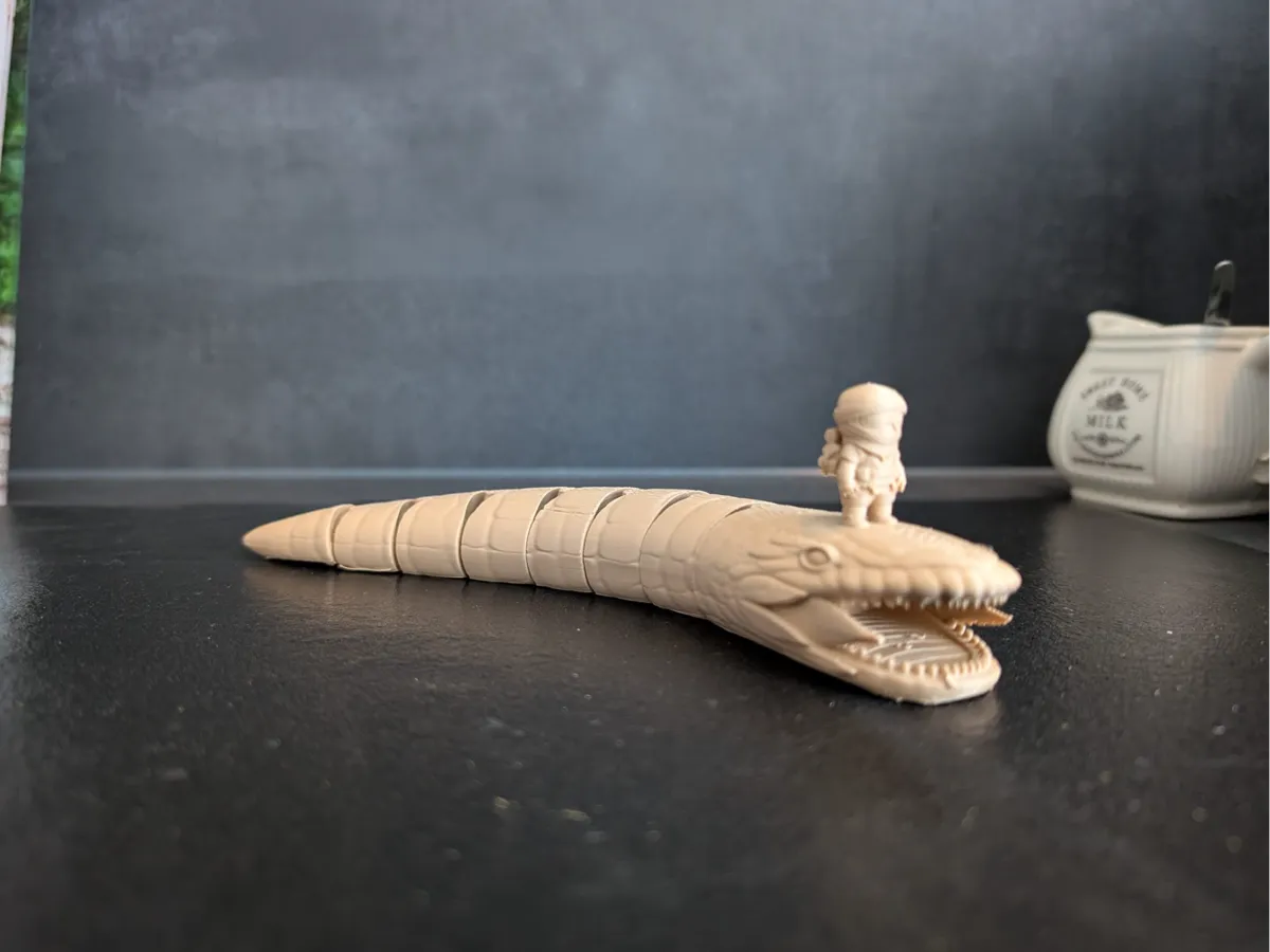 Flexi Sandworm rider (dune) - Free 3D Print Model - MakerWorld