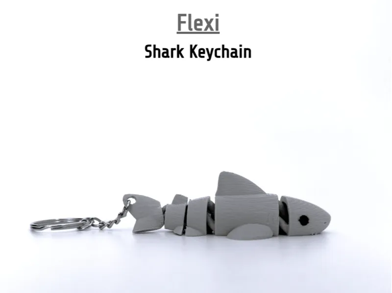 Flexi Shark Keychain