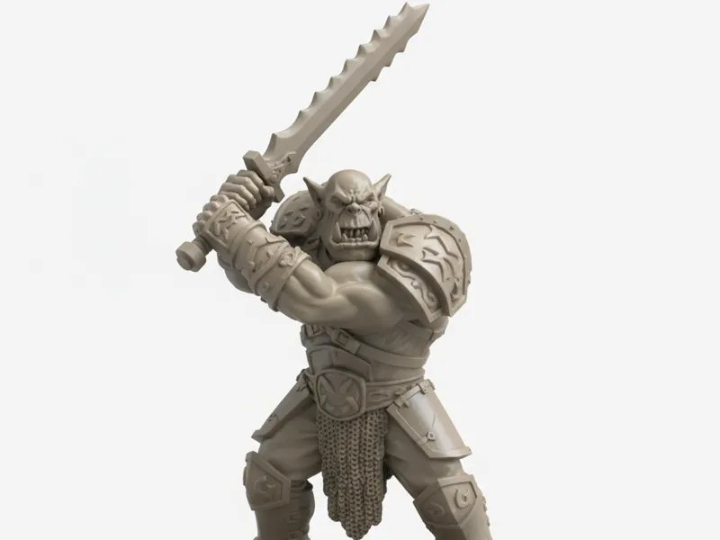 Orc Warrior - Jagged Sword Attack
