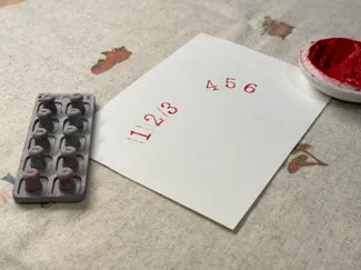 迷你印章(数字0~9)