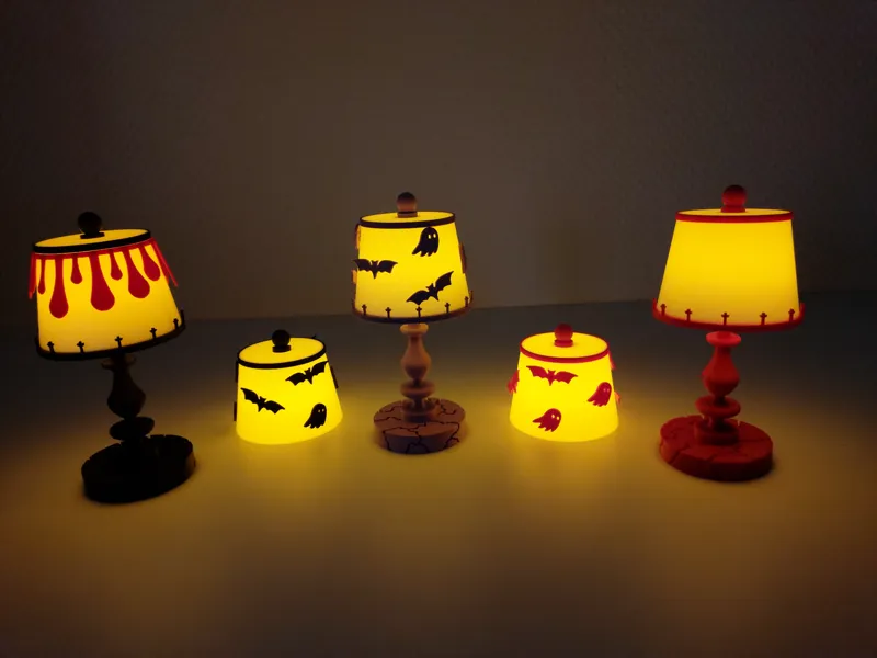 Customizable Halloween Tea Light Lamp