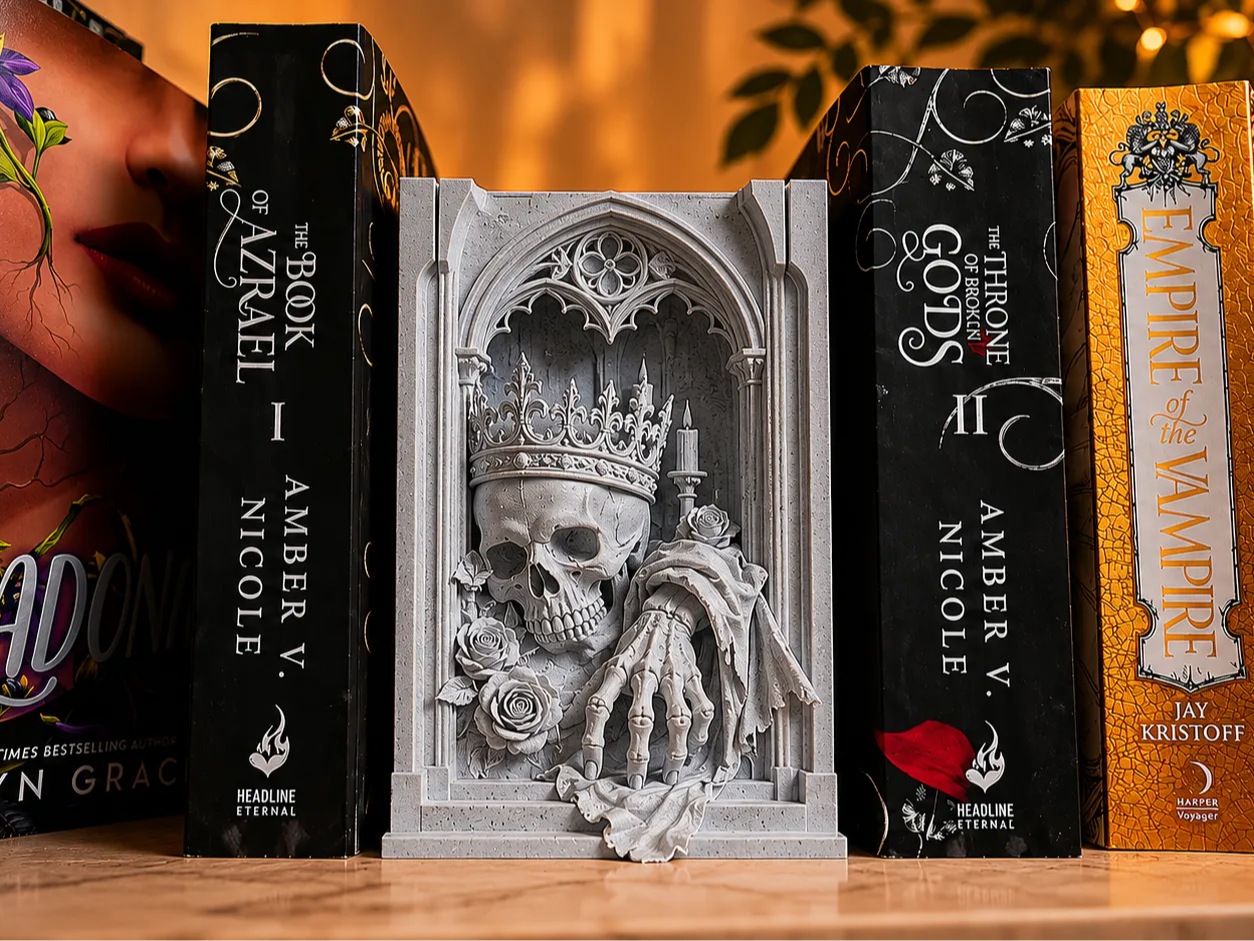 Skeleton King Book Nook