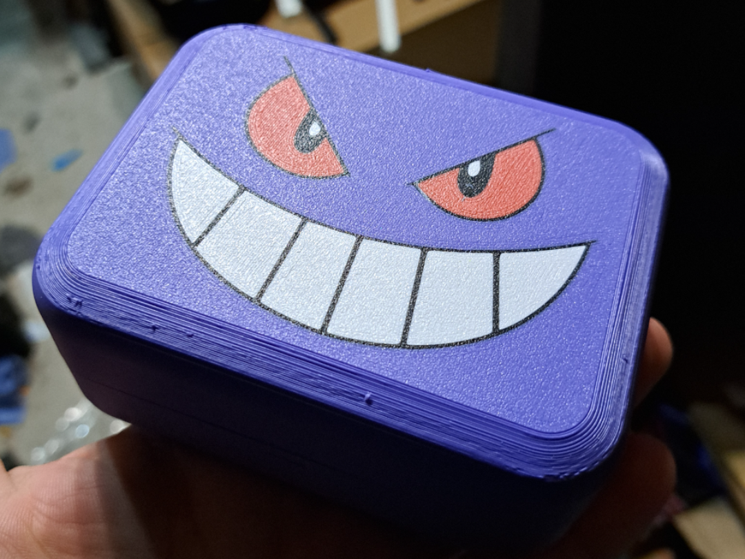 Gengar Pokemon TCG Deck Box w/ locking hinged lid