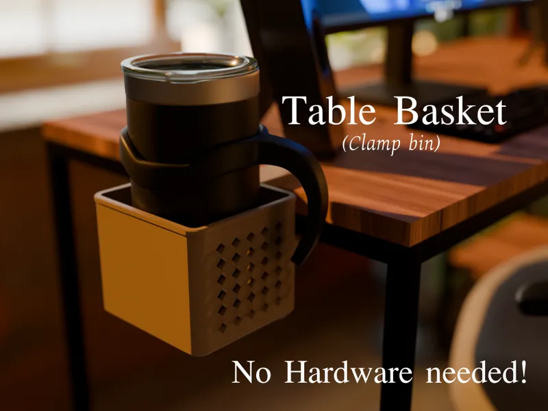 Desk Basket / Clamp Bin table bin