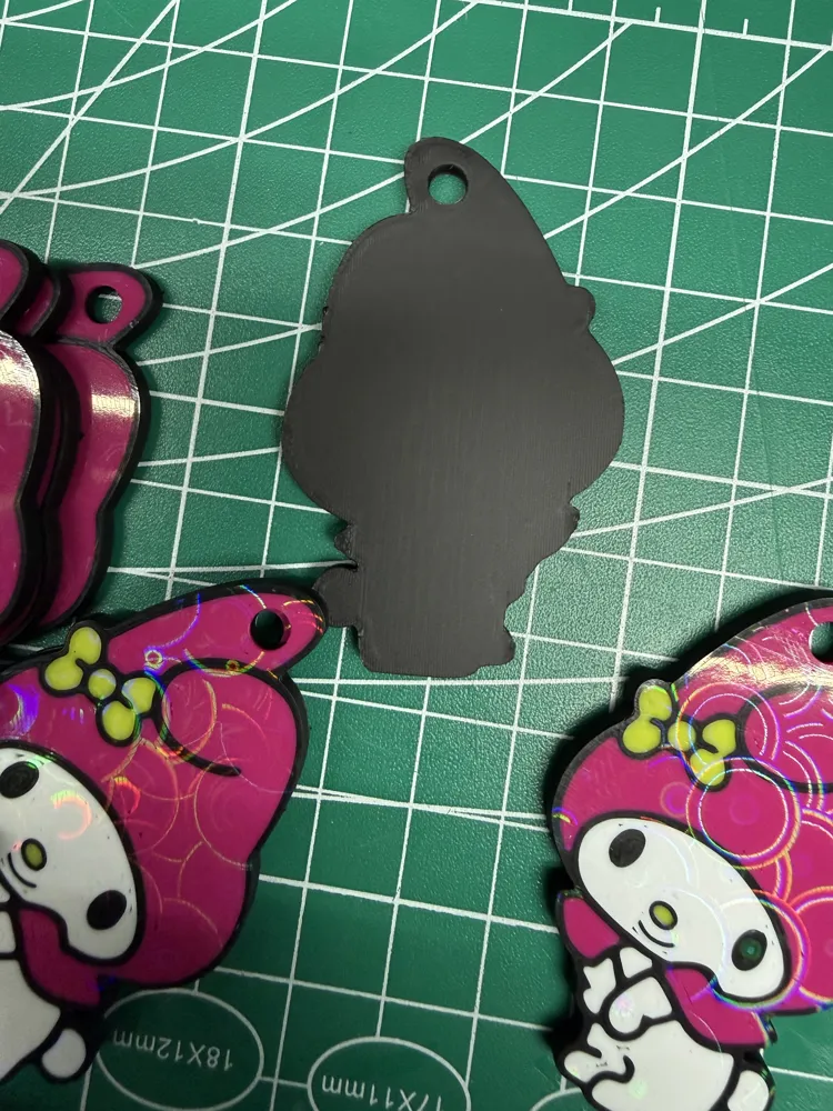 MyMelody Hello Kitty Keychain - Free 3D Print Model - MakerWorld
