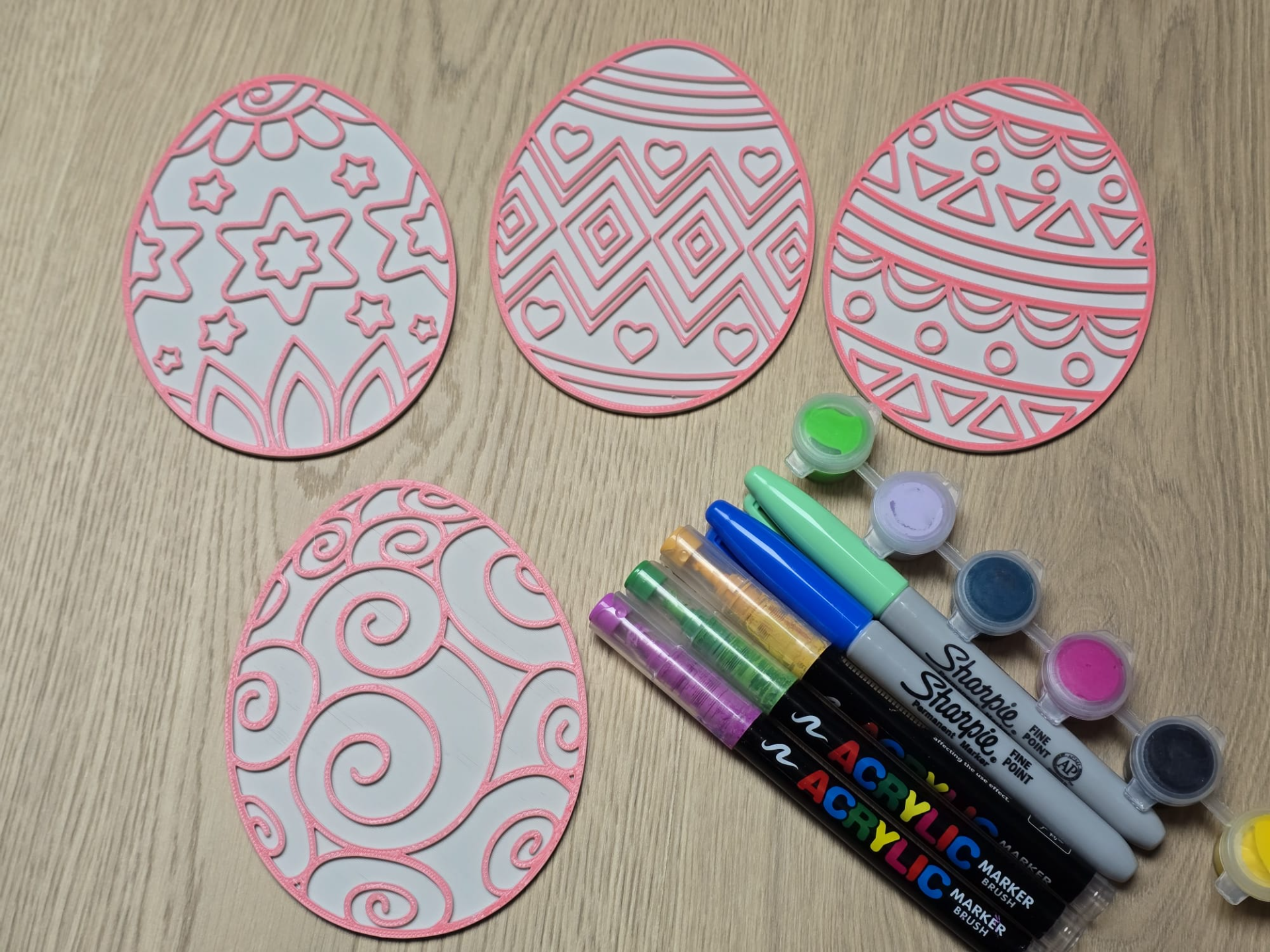 Easter Eggs Coloring Ostern Festive Pack 6