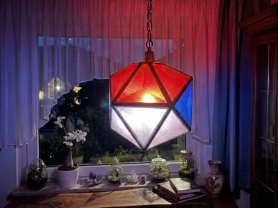 Geometric Icosahedron Hanging Lamp (no AMS)