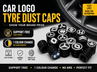 Car Logo Tyre Valve Dust Caps Collection