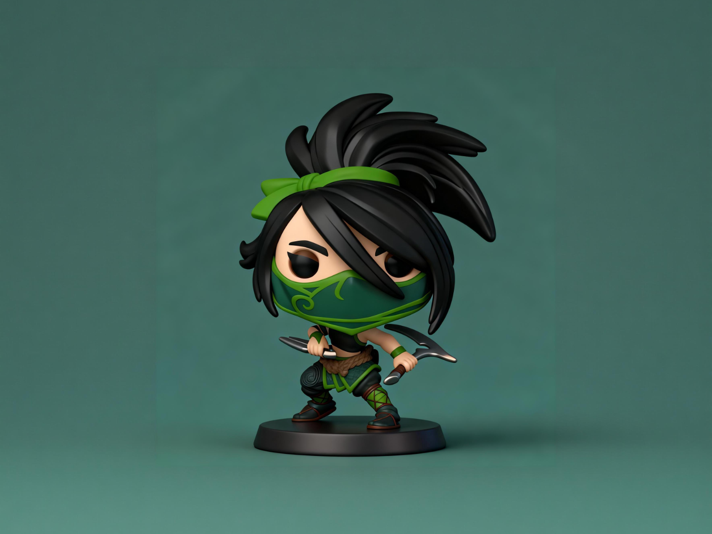 阿卡丽-英雄联盟LOL双城之战-Funko丰高POP涂色玩具