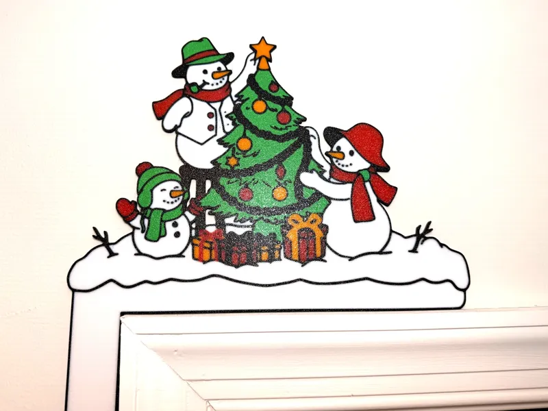 Country Style Snowman Christmas Corner