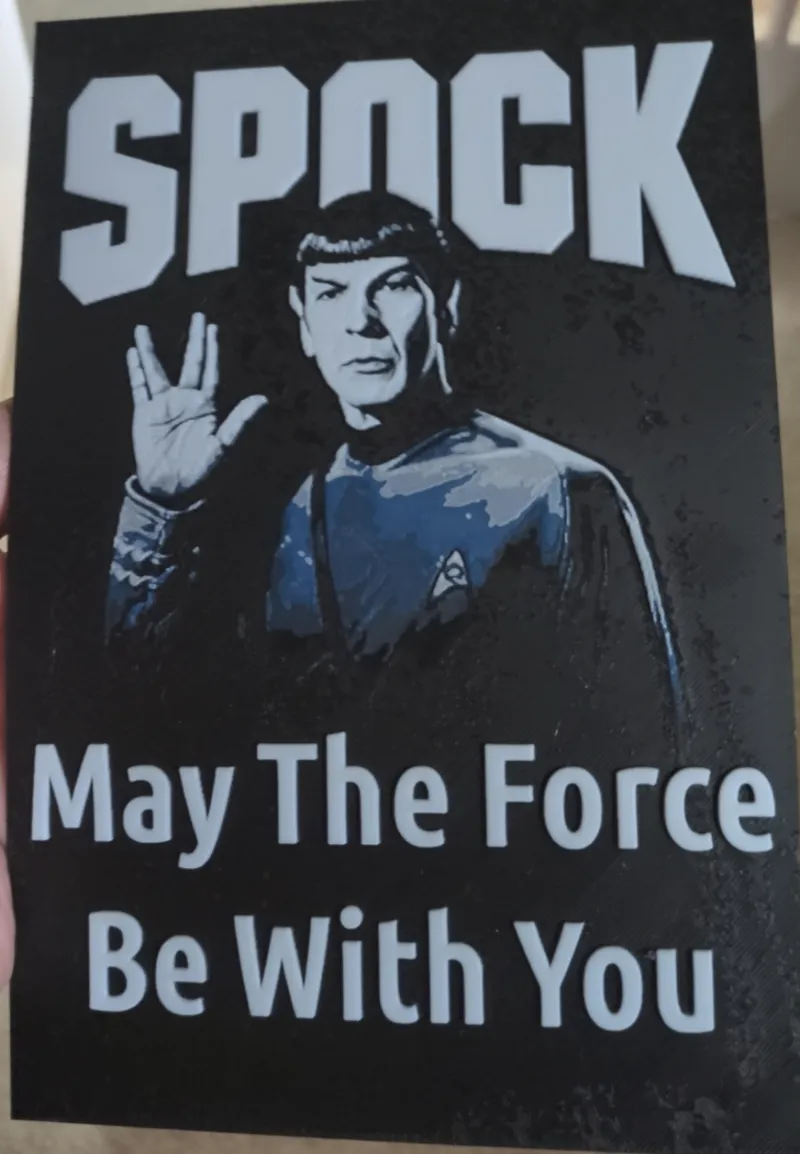 Spock May the force be with you Hueforge