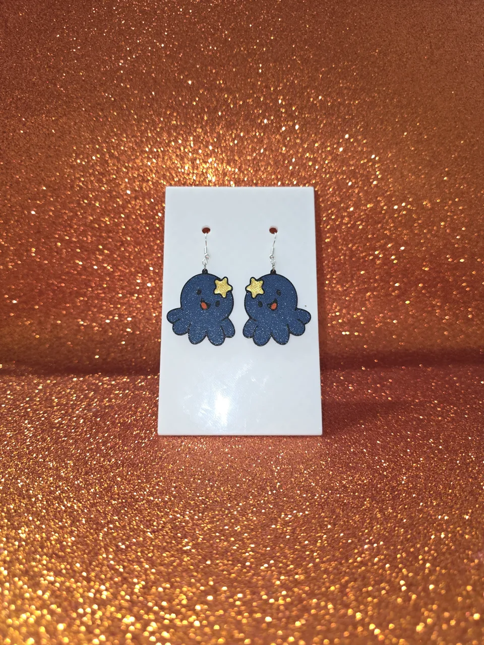 Sweet octopus earrings view 2