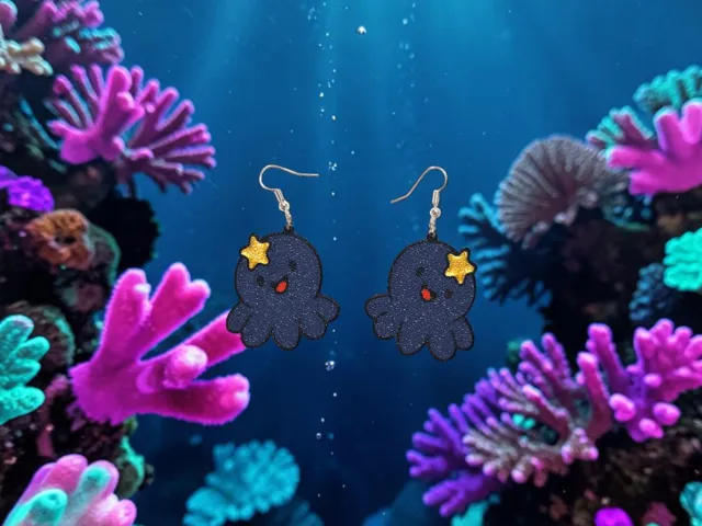 Sweet octopus earrings