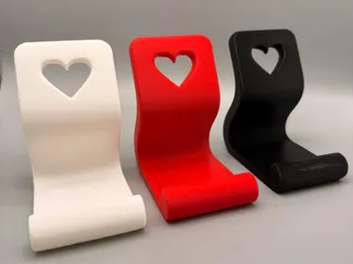 Heart Phone Stand – Minimal Desk Holder