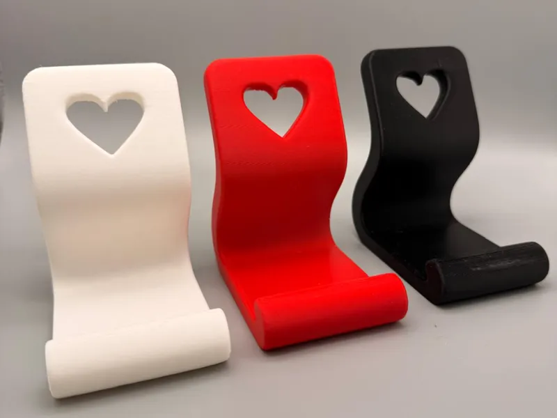 Heart Phone Stand – Minimal Desk Holder