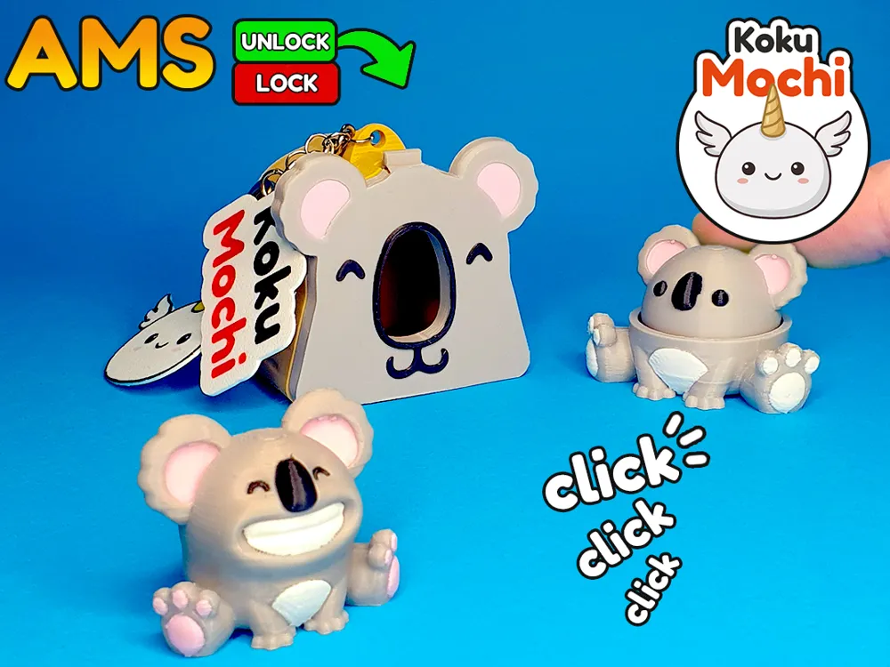 Objeto manipulable: Koku Mochi Koala House Clicker Figure. Referencia del modelo original.