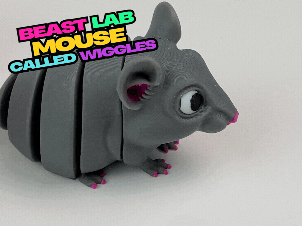 Articulated Mouse Cute Desk Buddy – Fidget Toy