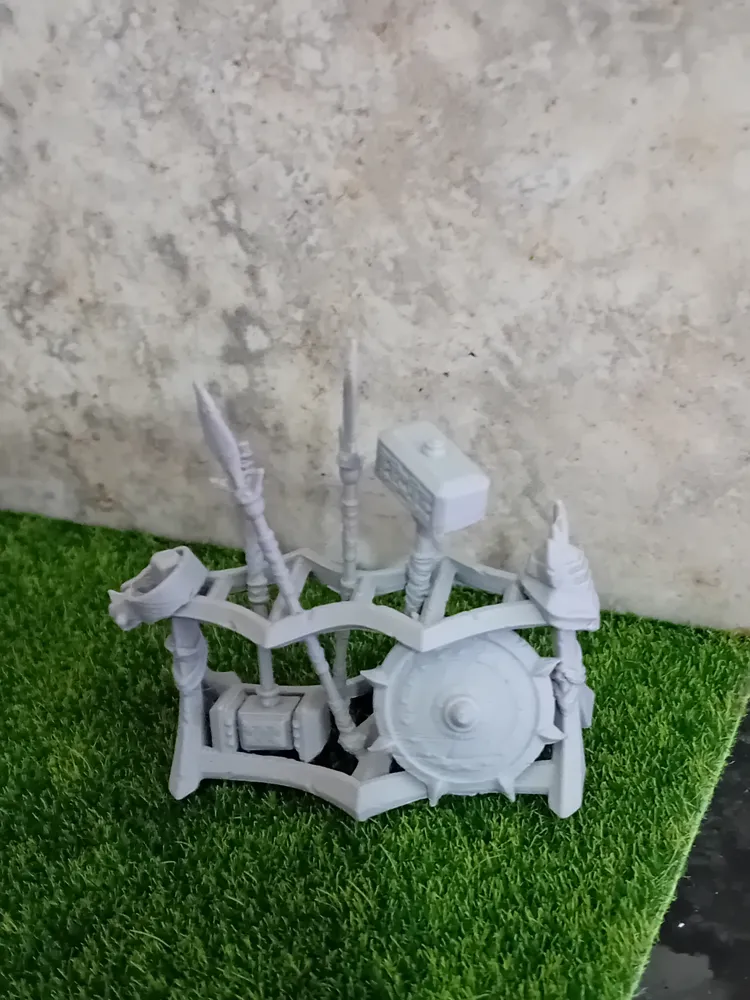 weapon rack for dnd - weapons stand wargaming - Free 3D Print Model ...
