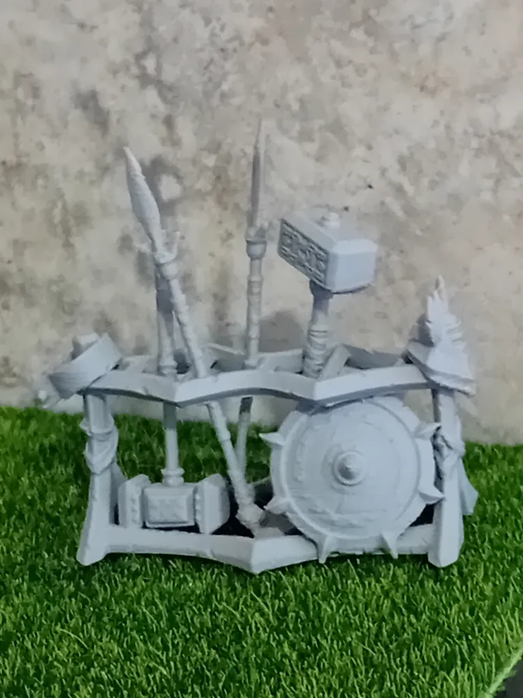 weapon rack for dnd - weapons stand wargaming - Free 3D Print Model ...