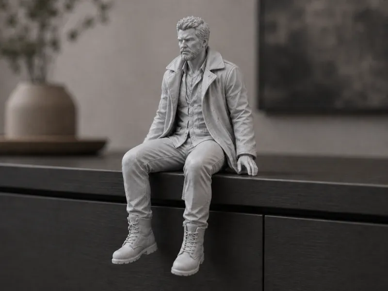 Billy Butcher edge sitter desk decor