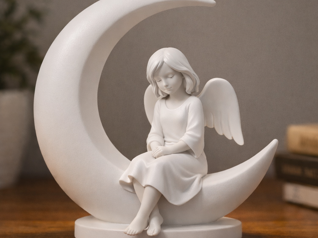 Silent Angel on the Moon