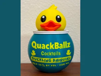 QuackBallz duck cocktail ball container
