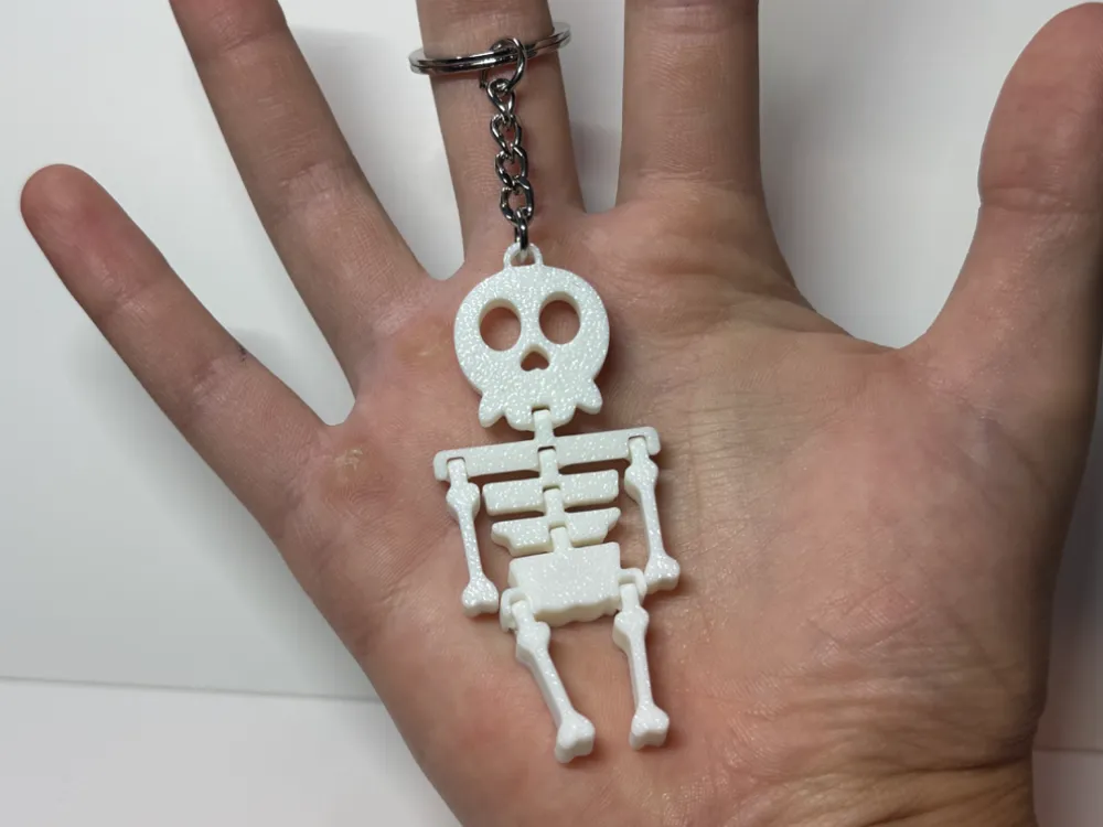 Llavero: Flexi Skeleton Keychain. Referencia del modelo original.