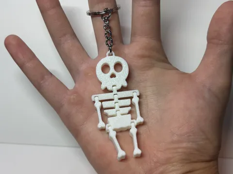 Llavero: Flexi Skeleton Keychain — referencia de MakerWorld
