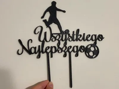 Cake topper - football