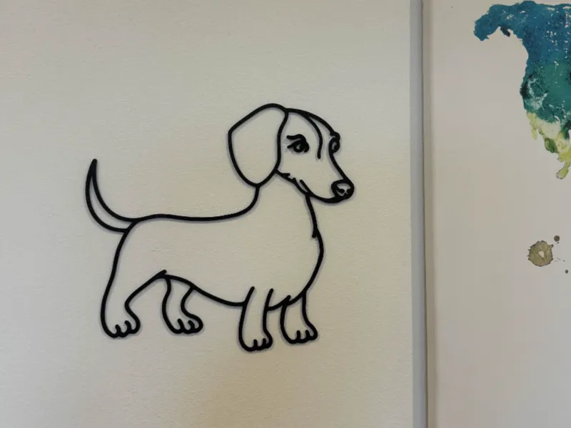 Dachshund wall decoration