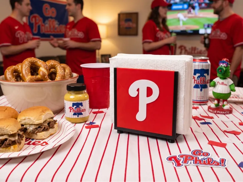Interchangeable Napkin Holdr Philadelphia Phillies