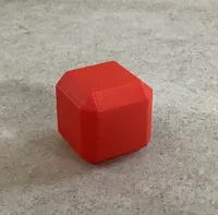 slightly bevelled cube