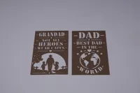 Best Dad In The World & Granded Not All Heros Wear Capes