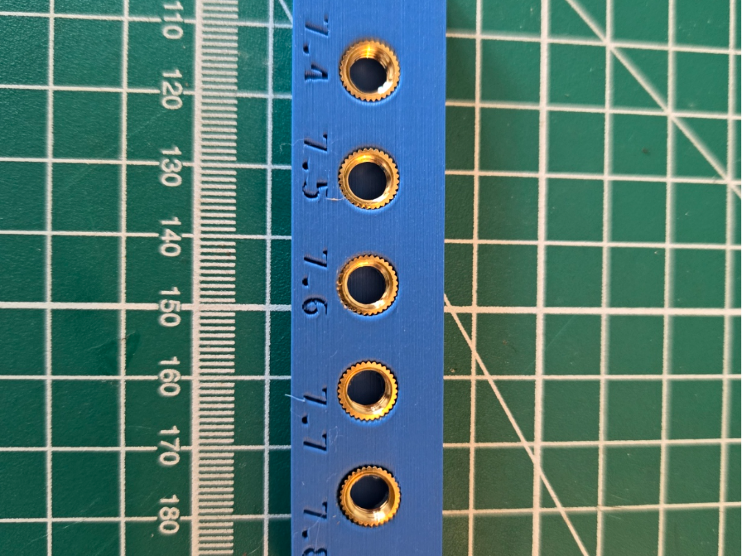 M6 Heat Set Insert Fit Test