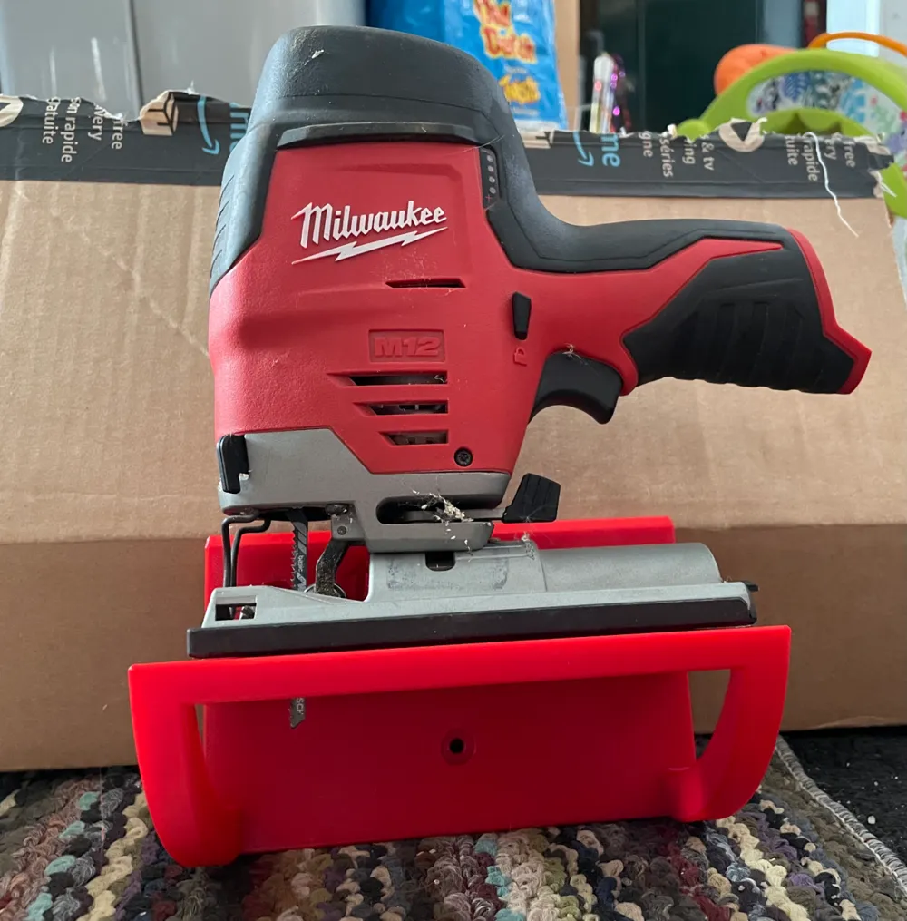 Milwaukee jigsaw wall mounted holder by Cosmok MakerWorld