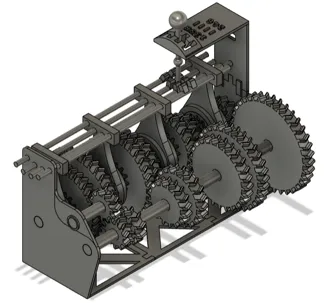6 speed manual gear box working model