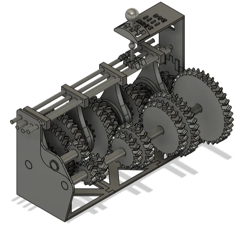 6 speed manual gear box working model