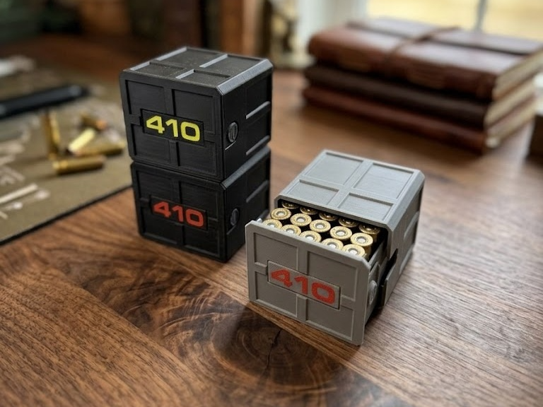 Miniatura 1 do modelo 3D Stackable Ammo Box - 410- 25RD