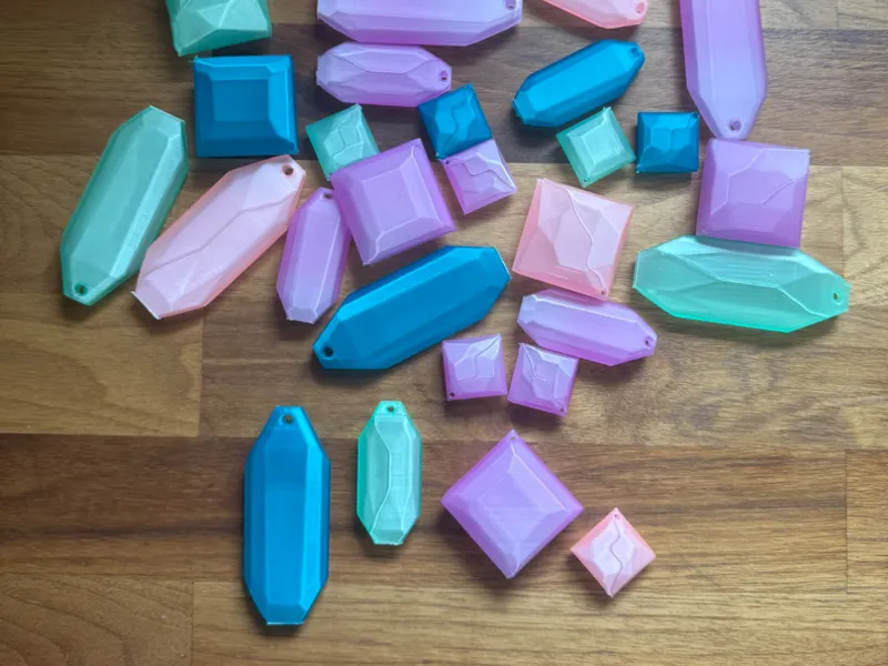 Prisms for hanging
