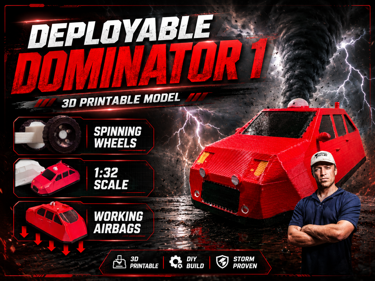 DEPLOYABLE DOMINATOR 1 | 1:32 SCALE - 1