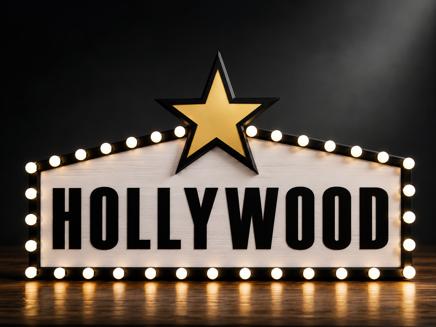Letras decorativas "HOLLYWOOD"