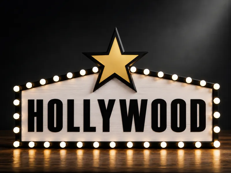 Letras decorativas "HOLLYWOOD"