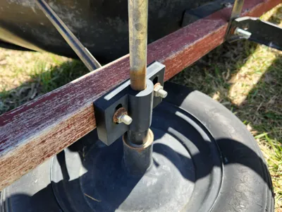 Wheelbarrow Axle Block