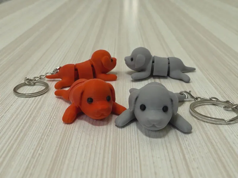 Flexi Sploot Puppy | Keychain