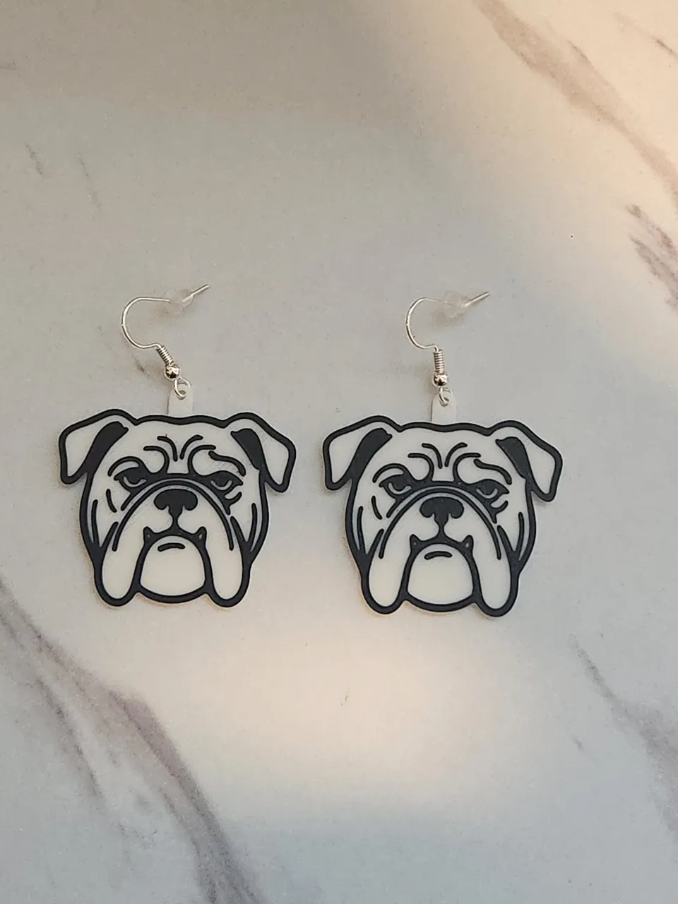 Bulldog Earrings view 2