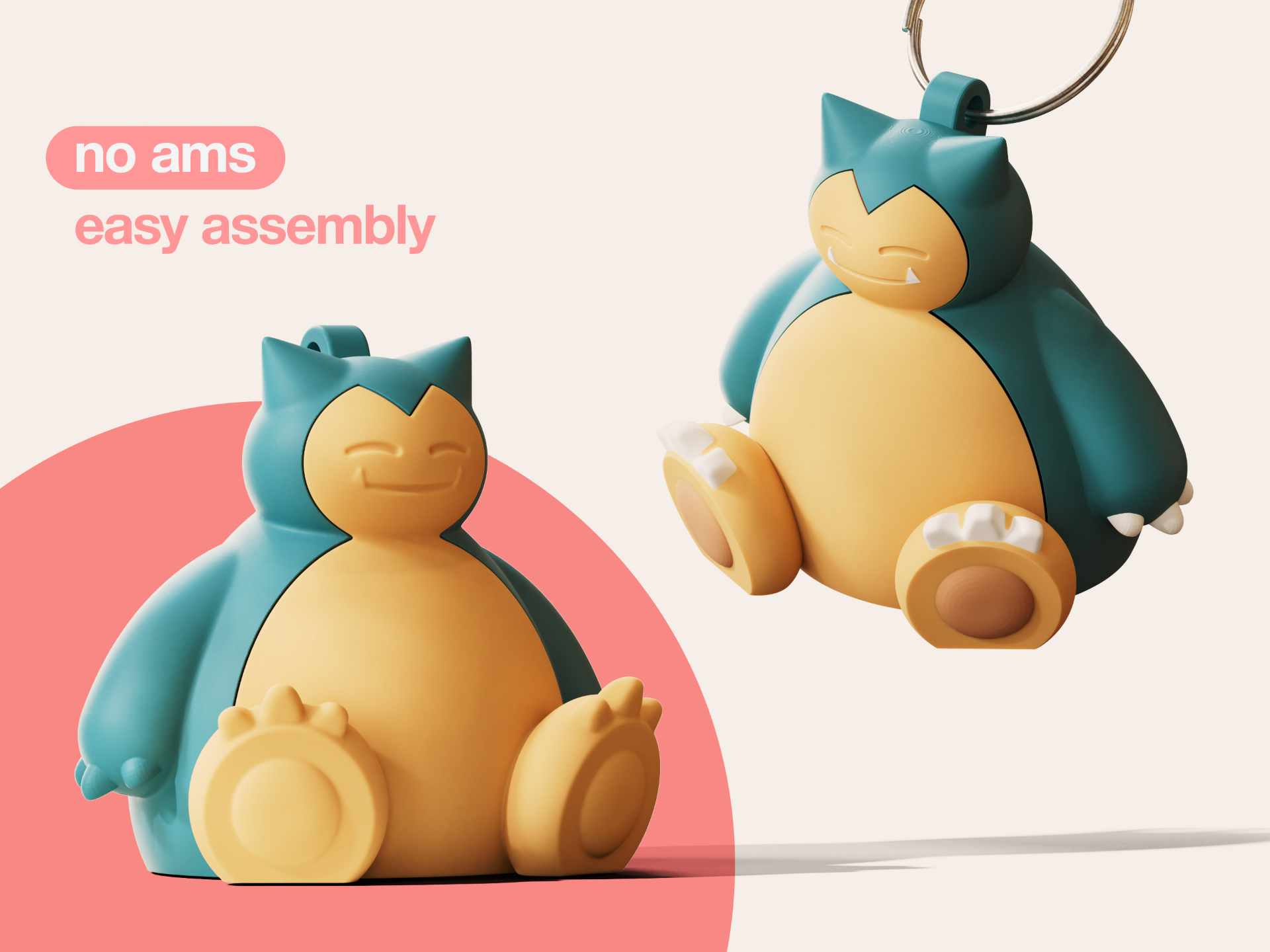 Snorlax Keychain (no ams)