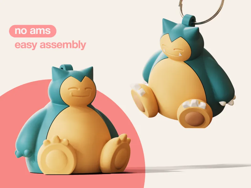 Snorlax Keychain (no ams)