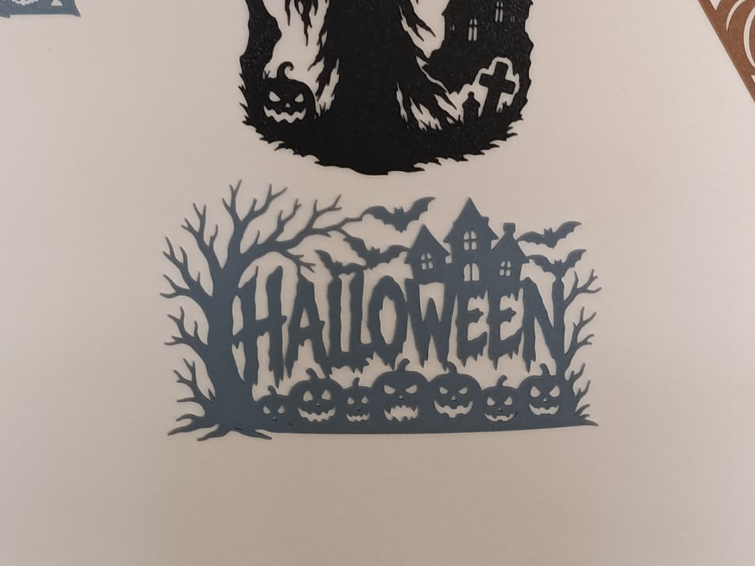 Spooky Halloween Wall Art – Silhouette Sign 3D model